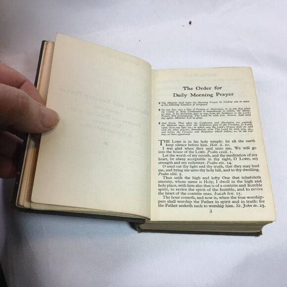 The Book Of Common Prayer Pocket Size 1929 Vintage Thomas Nelson Hardcover - Picture 12 of 15